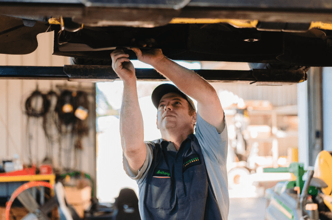 technician performing maintenance